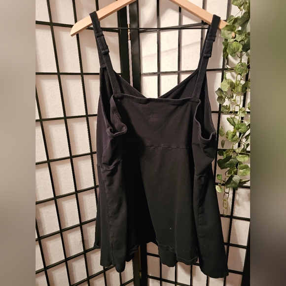 Torrid Black Relaxed‎ Ruched Camisole with Tank Top Style Size 5 - Picture 2 of 3